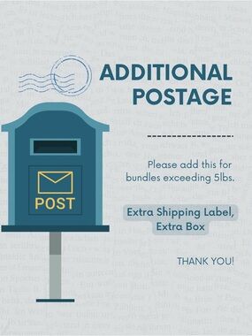 Additional Postage for Bundles Over 5lbs